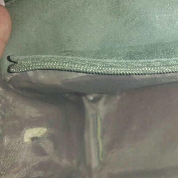 Gorgeous gray leather purse with matching wallet - Picture 4 of 8